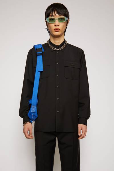 Acne Studios Wool-blend shirt black outlook