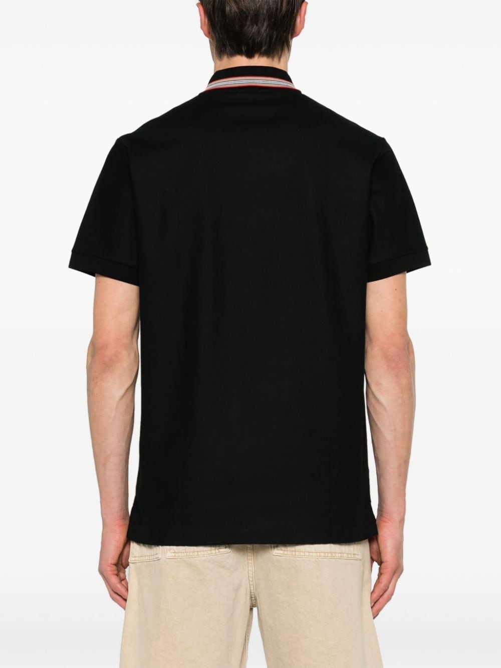 Icon stripe cotton polo shirt - 4