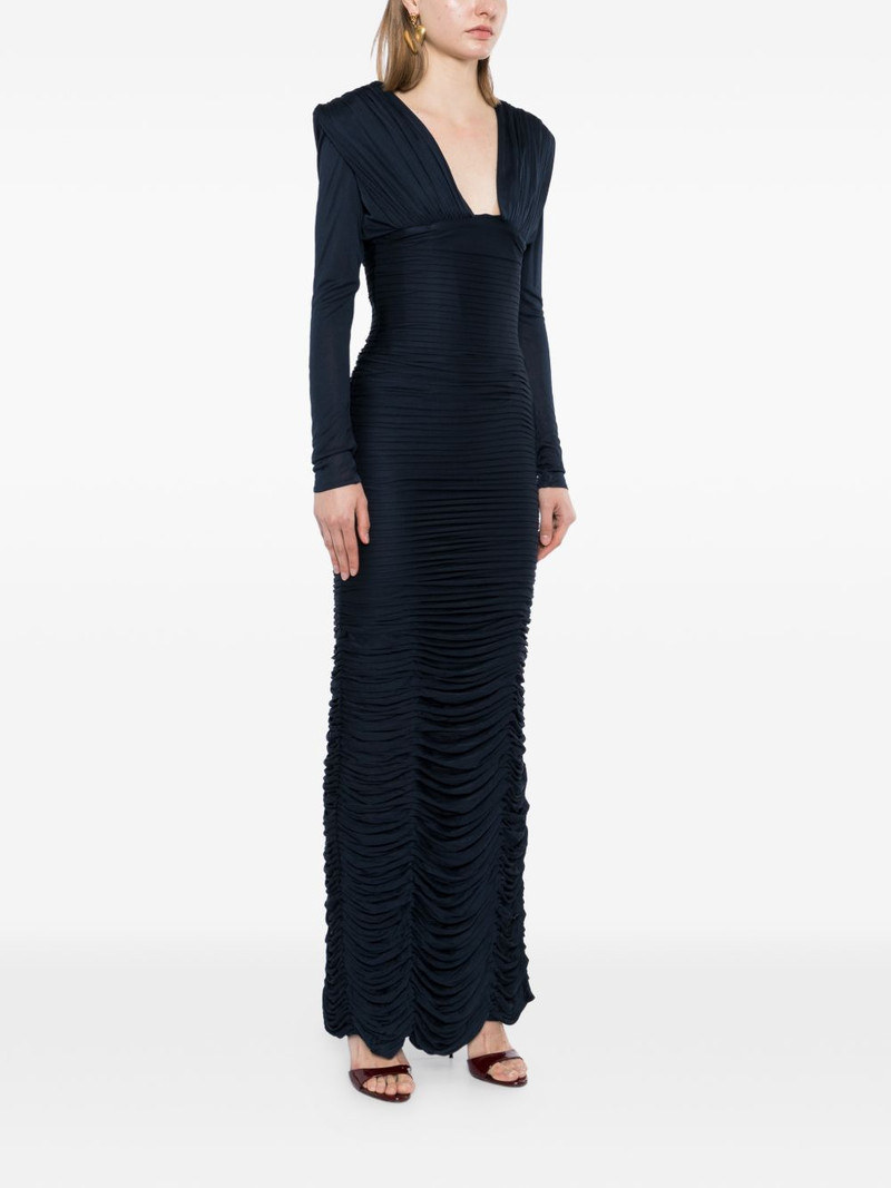 Draped Silk Crêpe Midi Dress 3