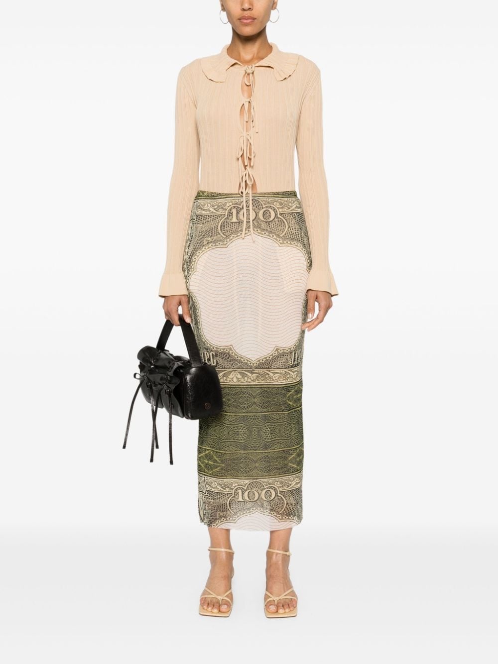 graphic-print midi skirt - 2