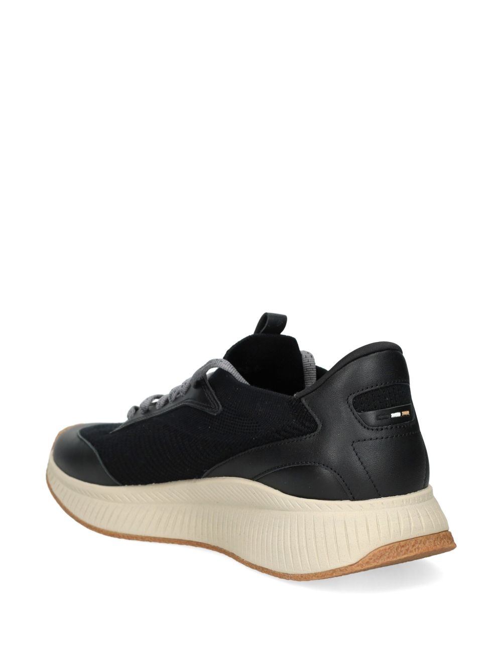 logo-print knitted sneakers - 3