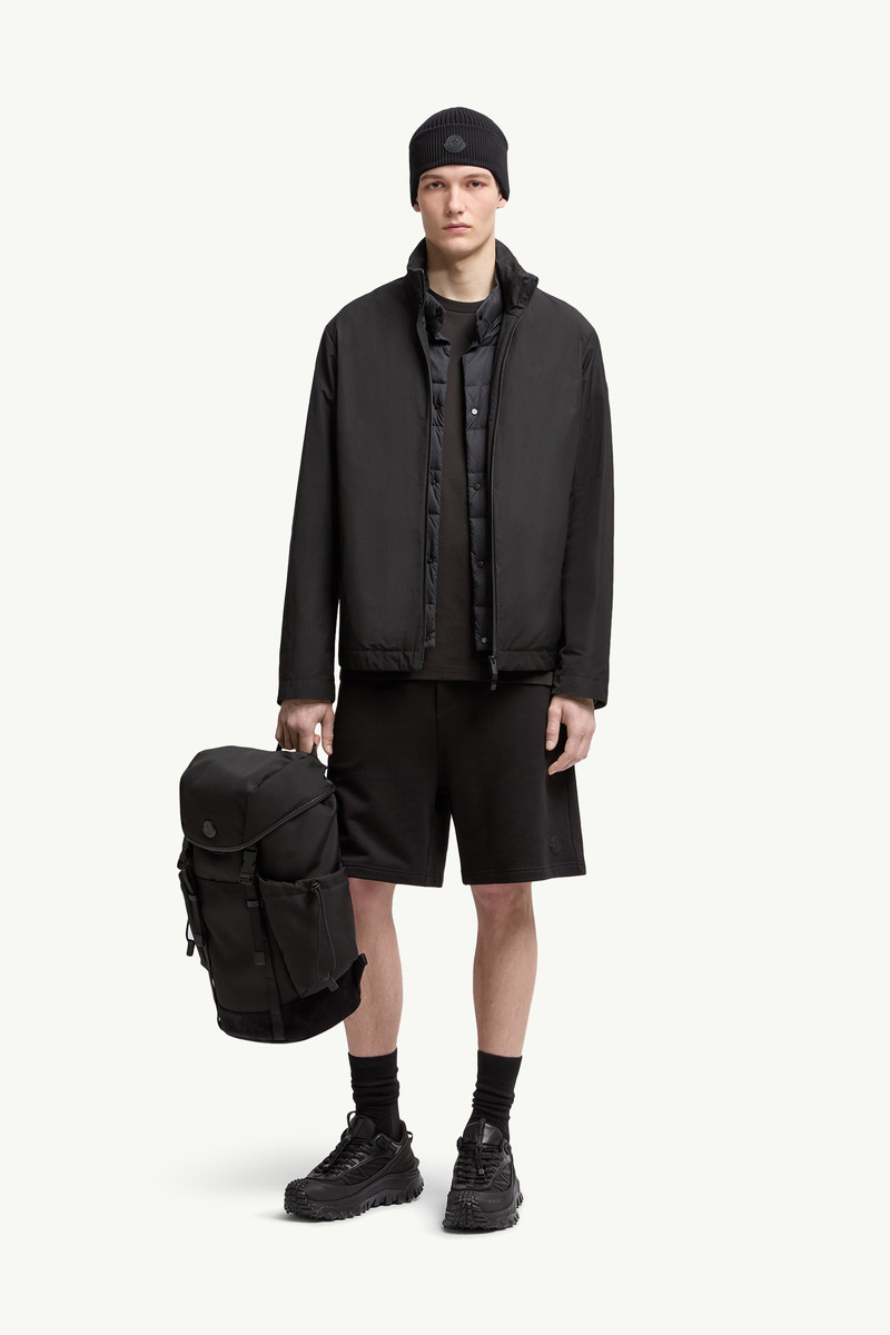 Moncler Logo Patch Cotton Shorts outlook