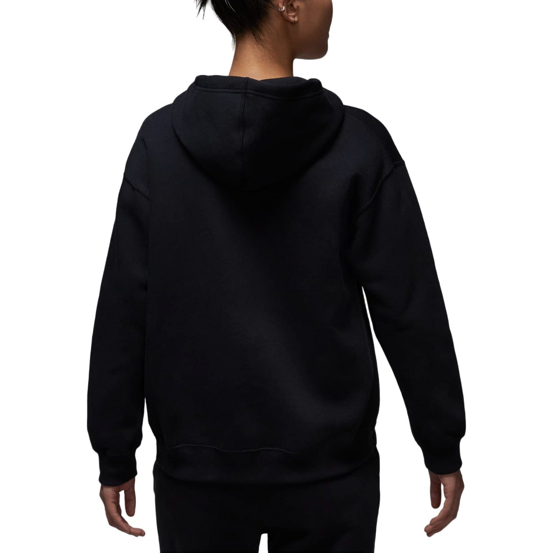 (WMNS) Air Jordan Brooklyn Fleece Full Zip Hoodie Asia Sizing 'Black' FV7168-010 - 2
