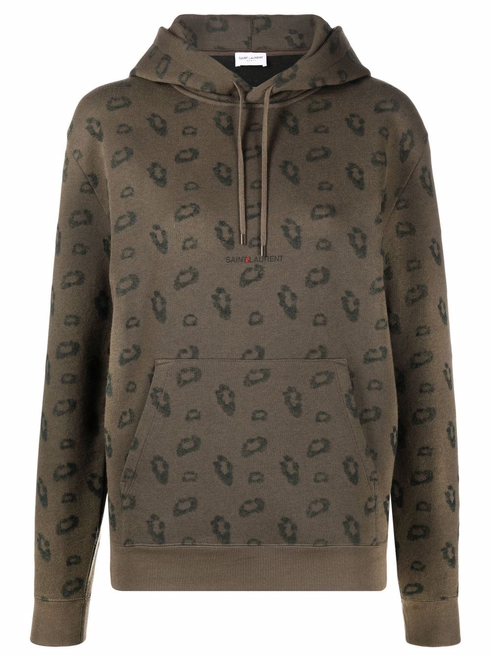 logo-print long-sleeve hoodie - 1