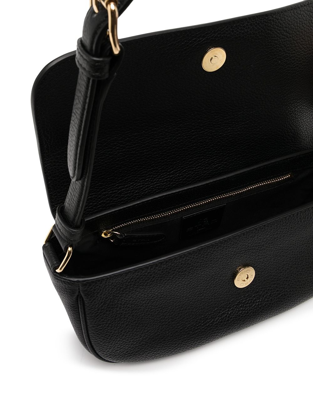 ring-detail leather shoulder bag - 5