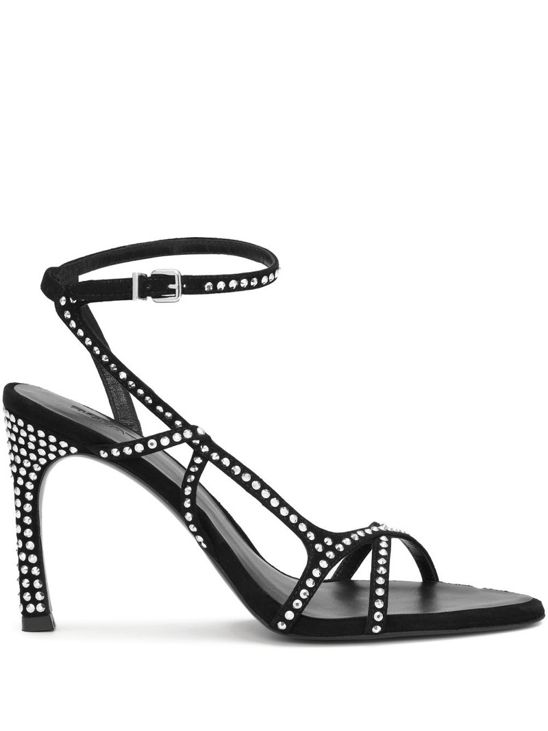 rhinestone-embellished sandals 1