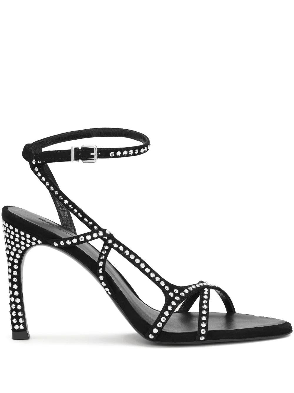 rhinestone-embellished sandals - 1