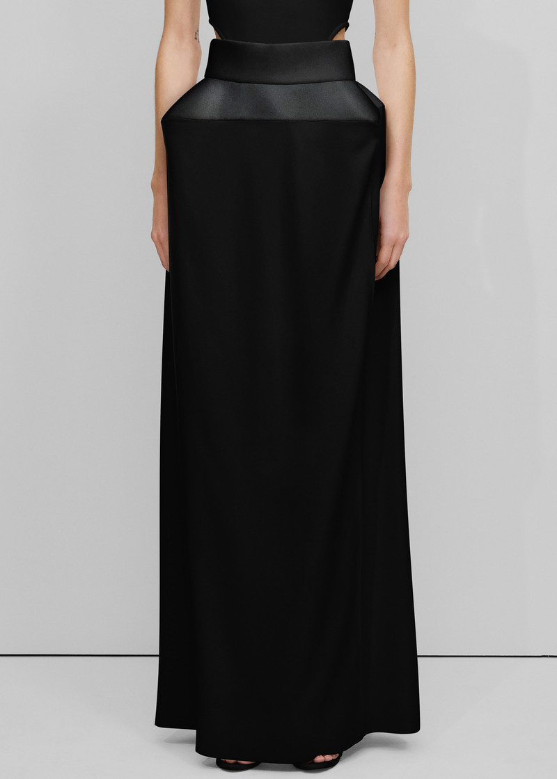 BEVZA Bevza Structured Skirt - Black outlook