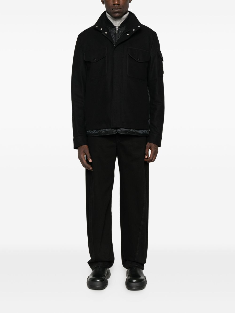 flap-pocket quilted jacket - 2