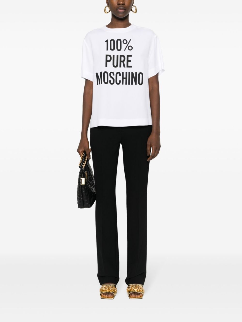 press-creased straight-leg trousers - 2