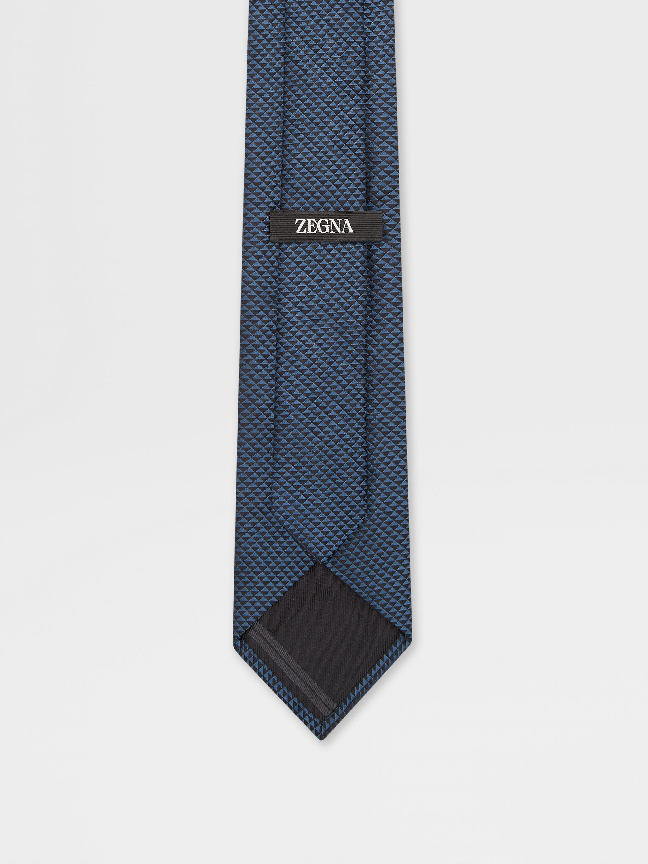 TEAL BLUE SILK TIE - 3