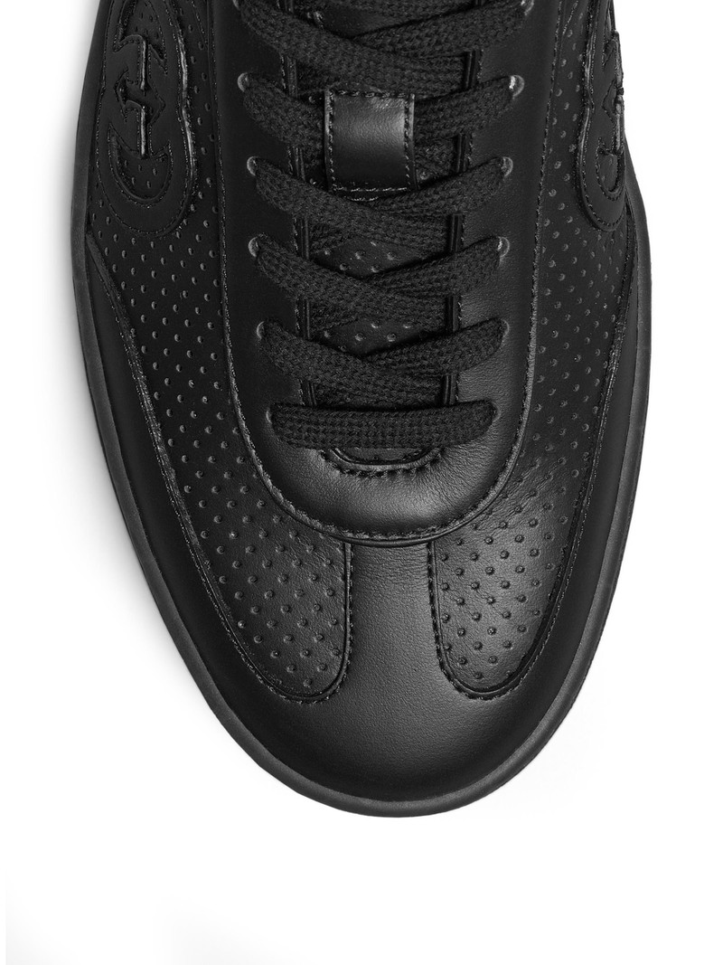 Men's G74 Retro Leather Sneakers - Black 5
