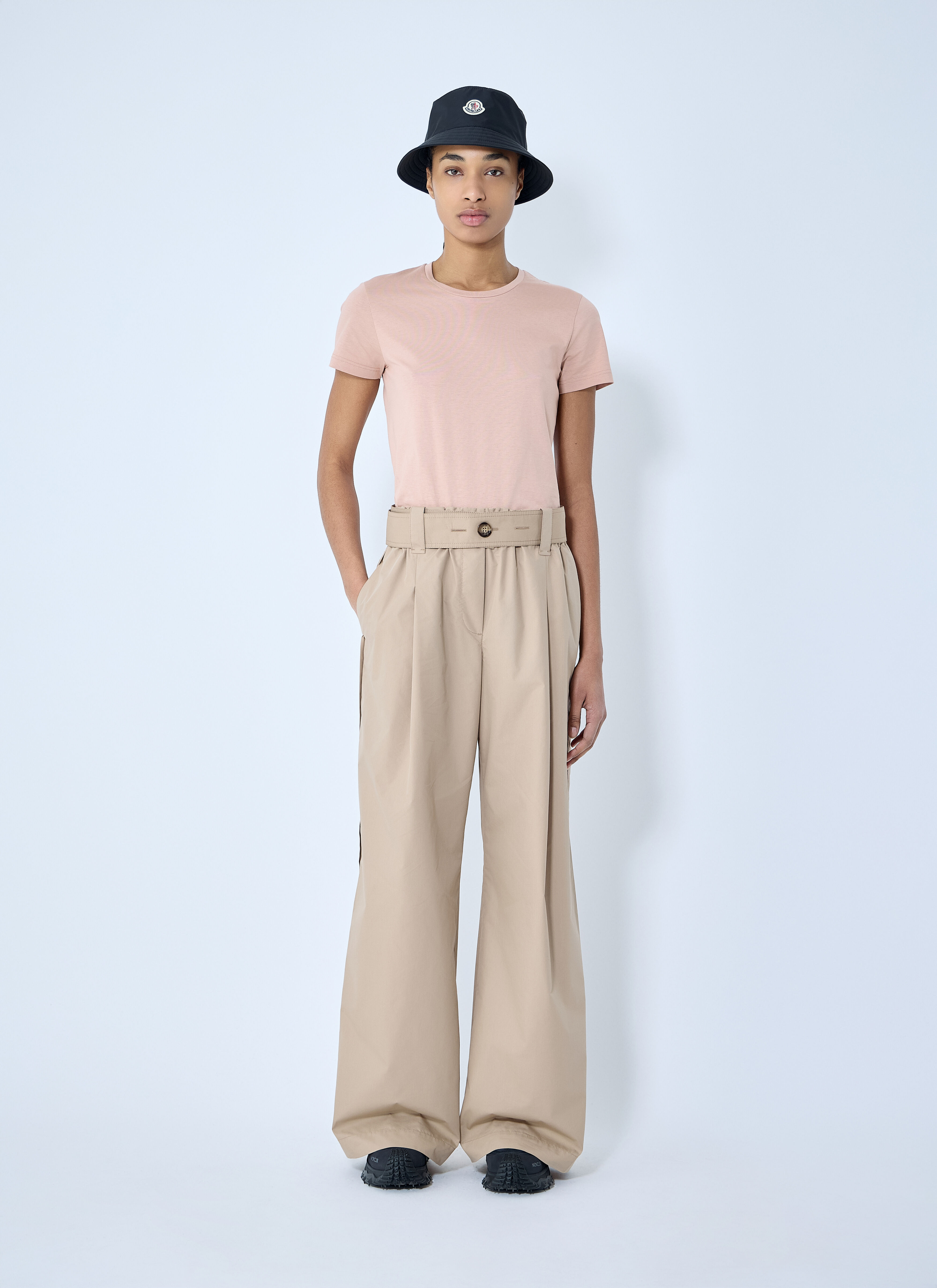 Belted Gathered Pants - 2