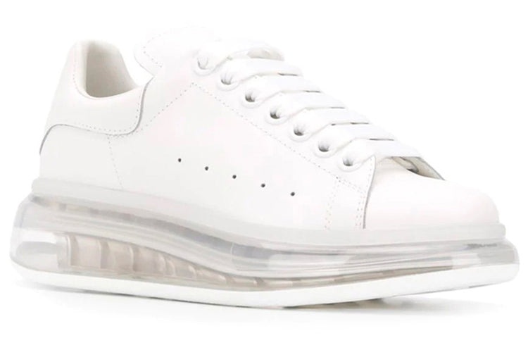(WMNS) Alexander McQueen Oversized Sneaker 'White Clear Sole' 611698WHX989000 - 2