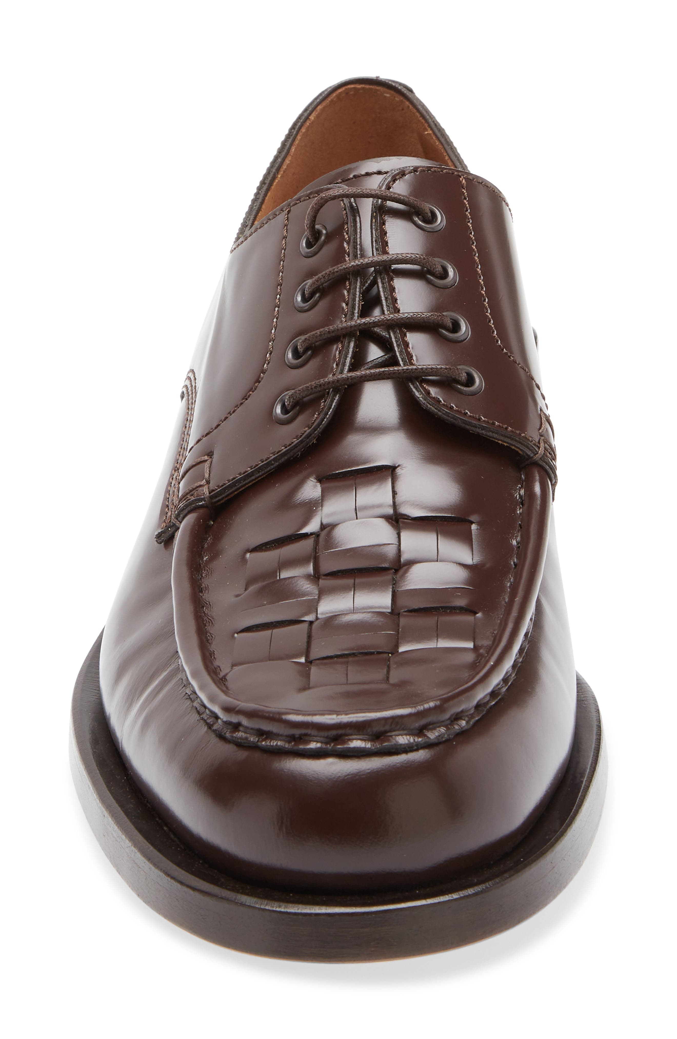 Jacquemus Les Derbies Tresses Woven Derby in Dark Brown 880 at Nordstrom - 4