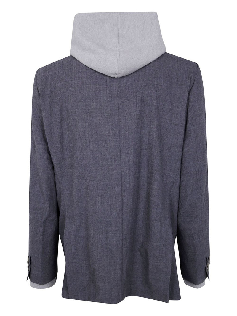 Maison MIHARAYASUHIRO hooded layered blazer outlook