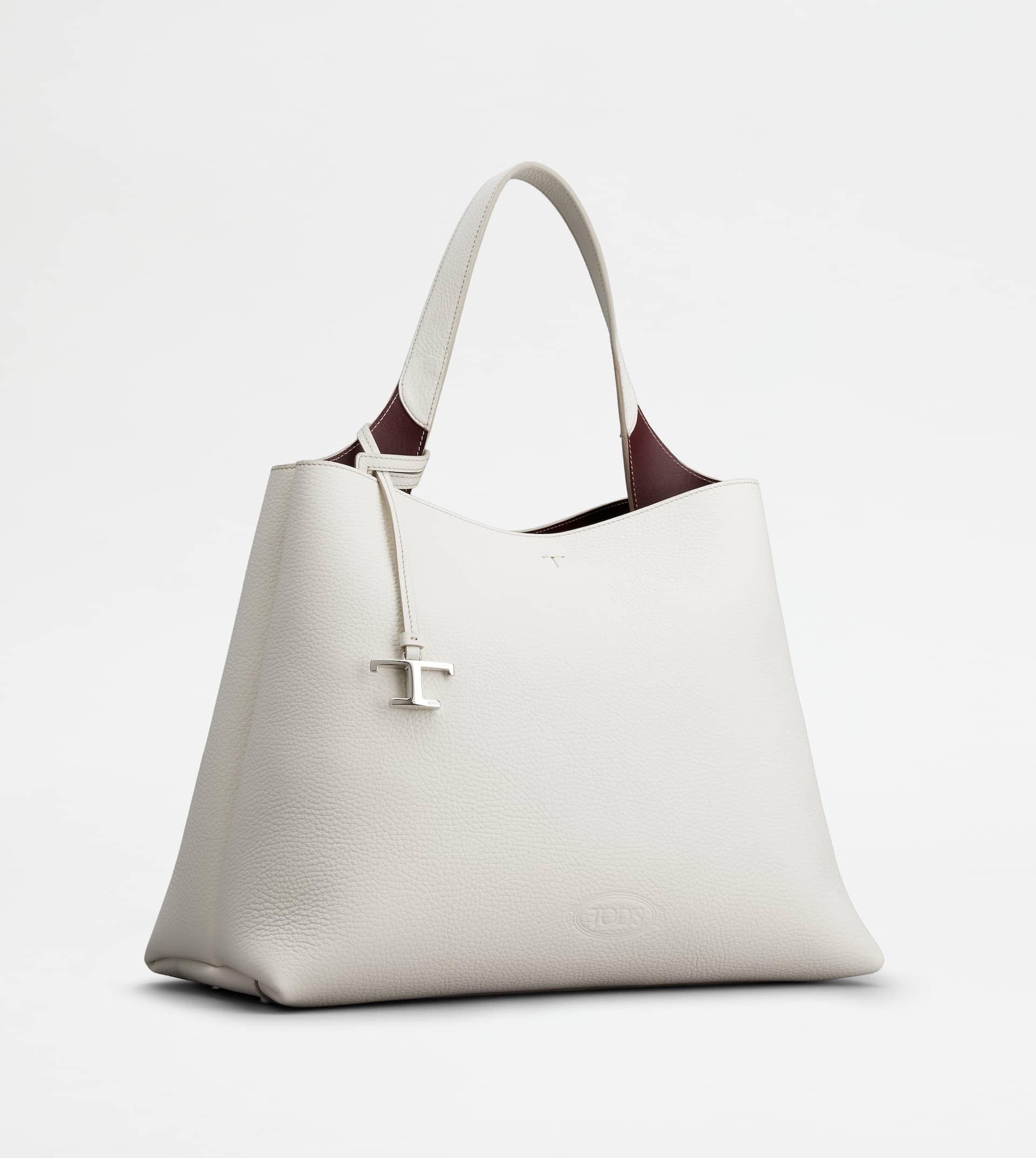 TOD'S BAG IN LEATHER MEDIUM - WHITE - 2
