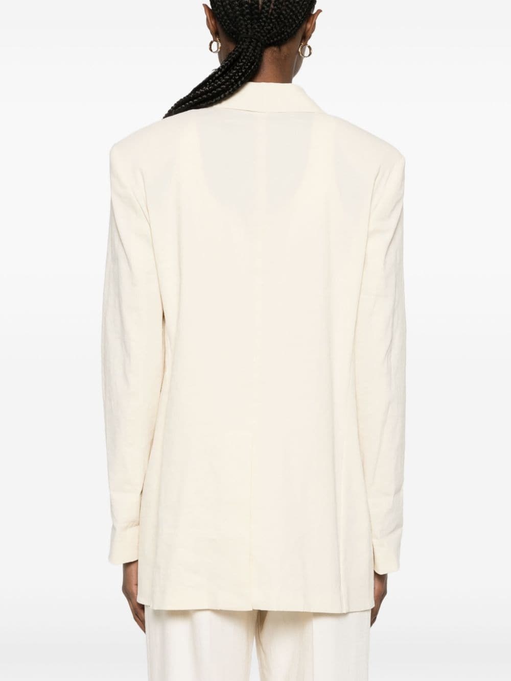 shawl-lapels single-breasted blazer - 4