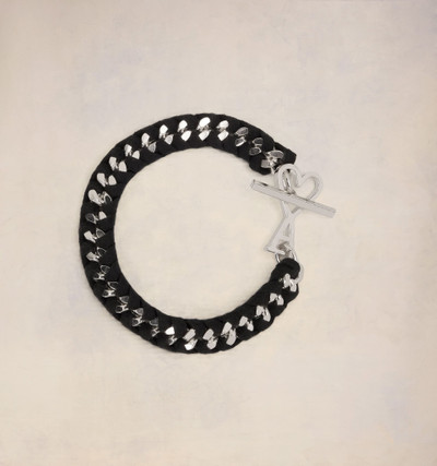 AMI Paris Ami De Coeur Braided Chain Bracelet outlook