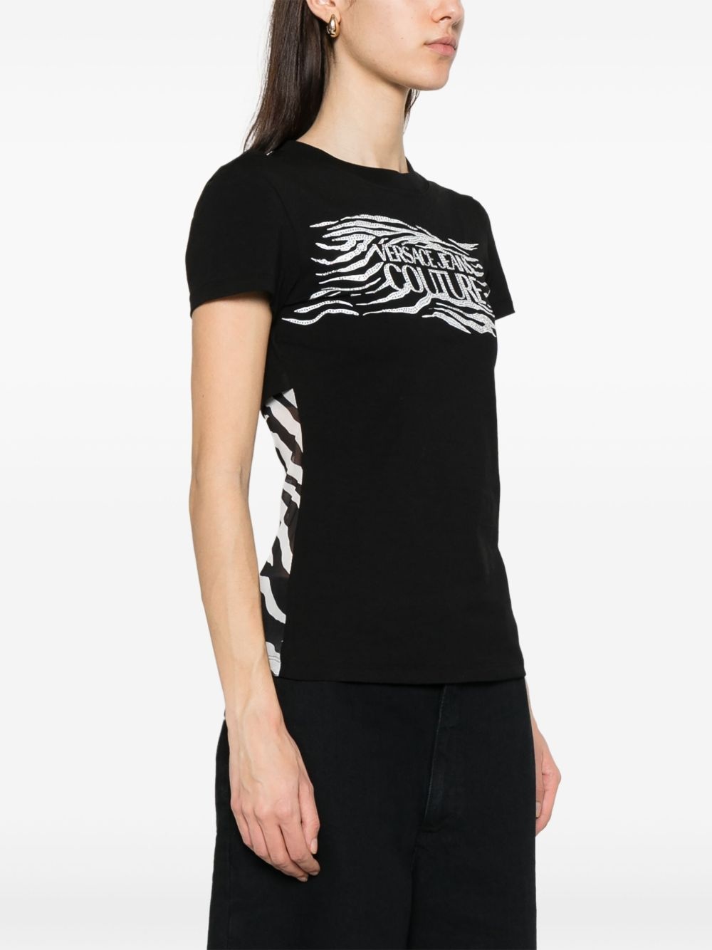 logo-print T-shirt - 3