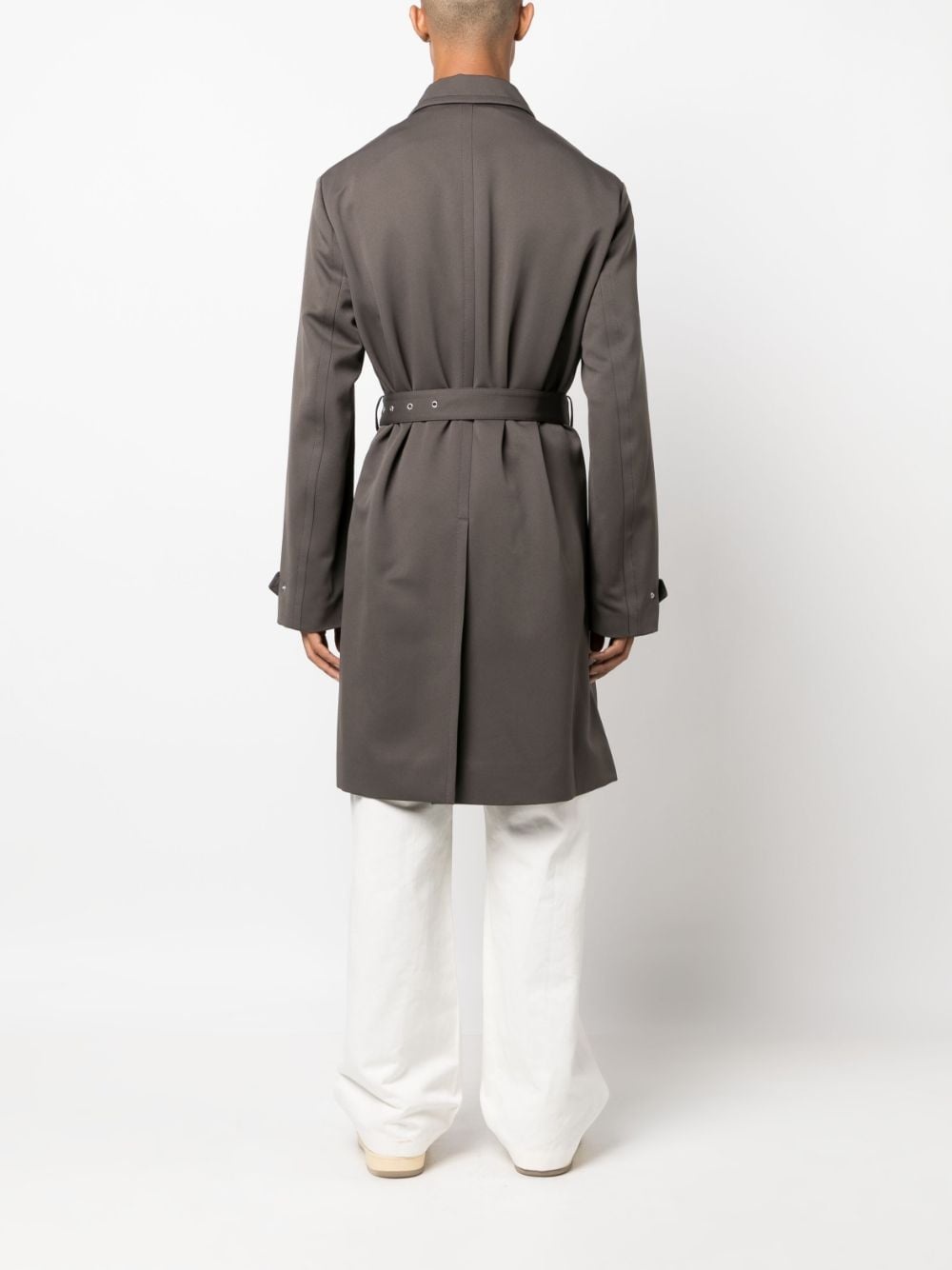belted trench coat - 4