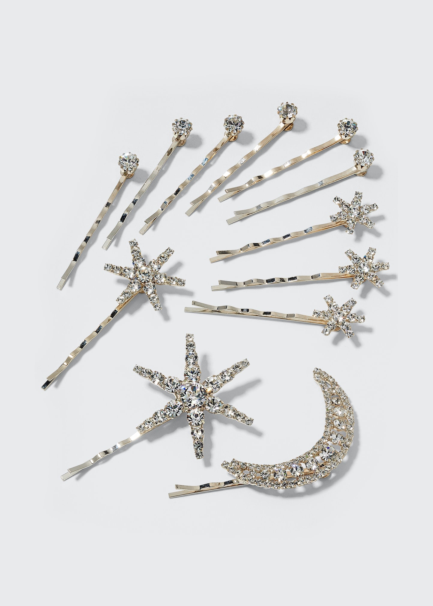 Supernova Crystal Bobby Pins, Set of 12 - 1