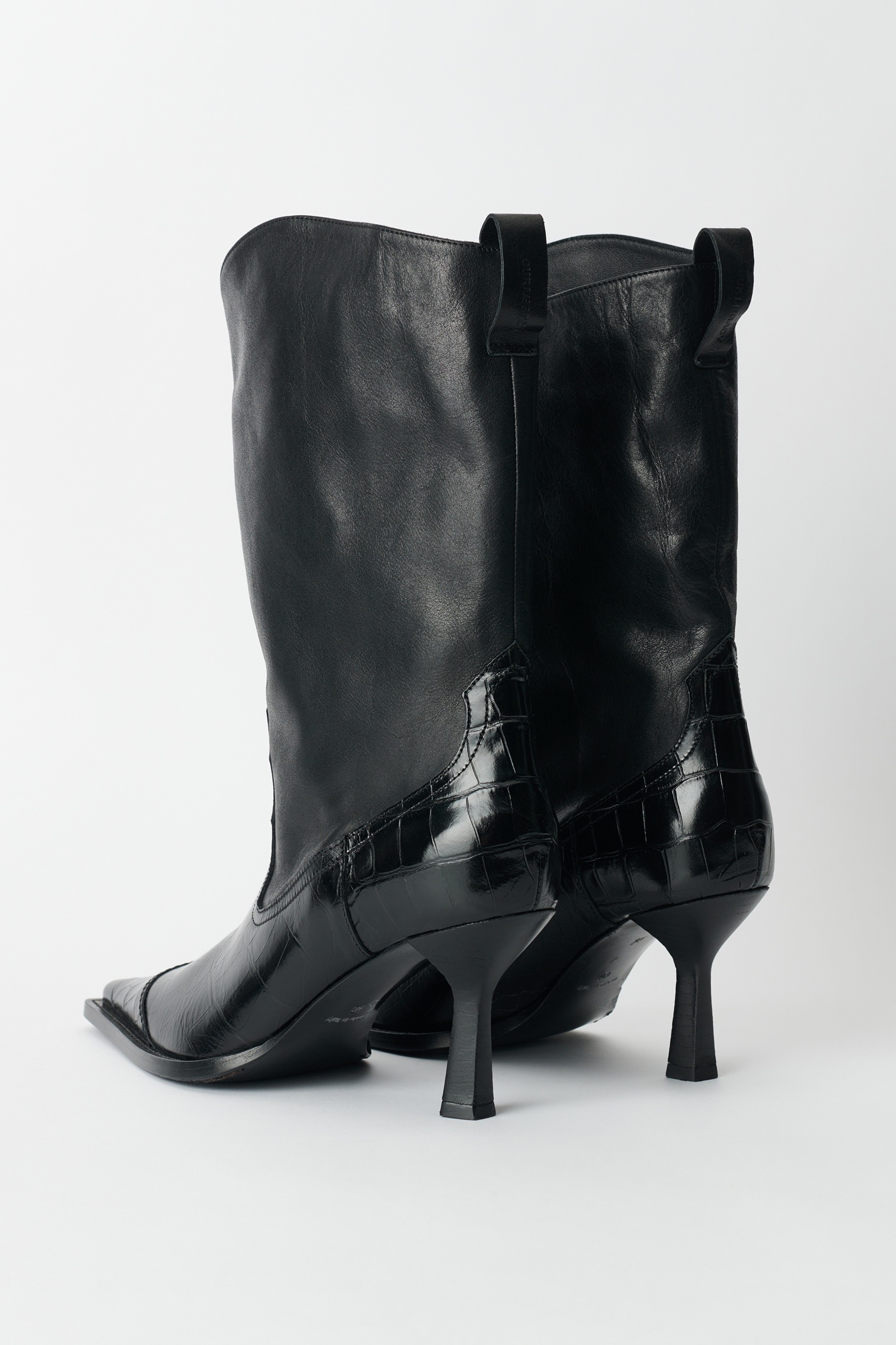 Texan Boot Black Saloon Leather - 6