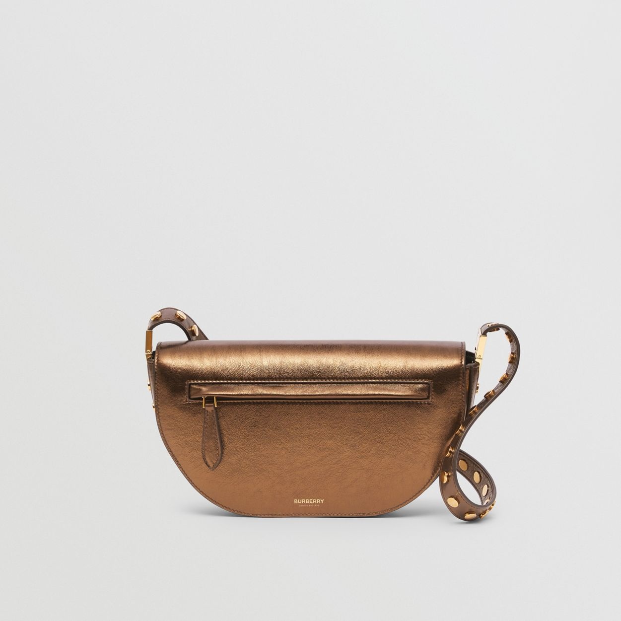 Small Metallic Leather Olympia Bag - 4