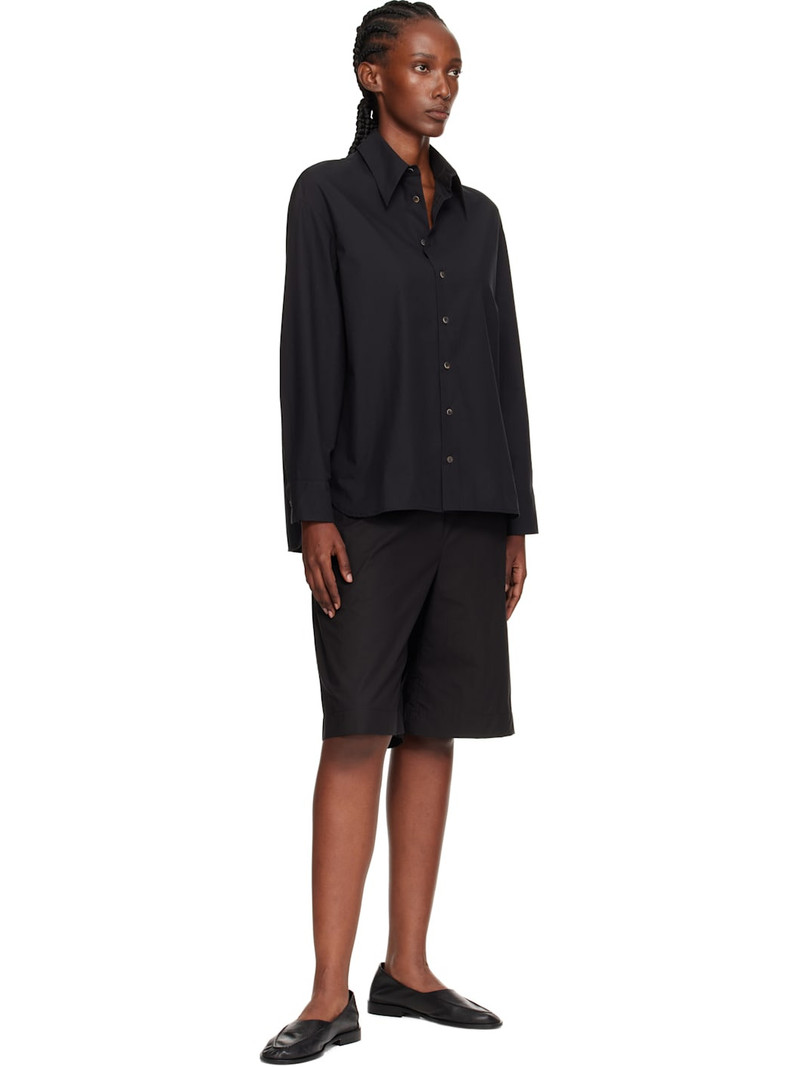 HEREU Black Juliol Winter Supple Shiny Flats outlook