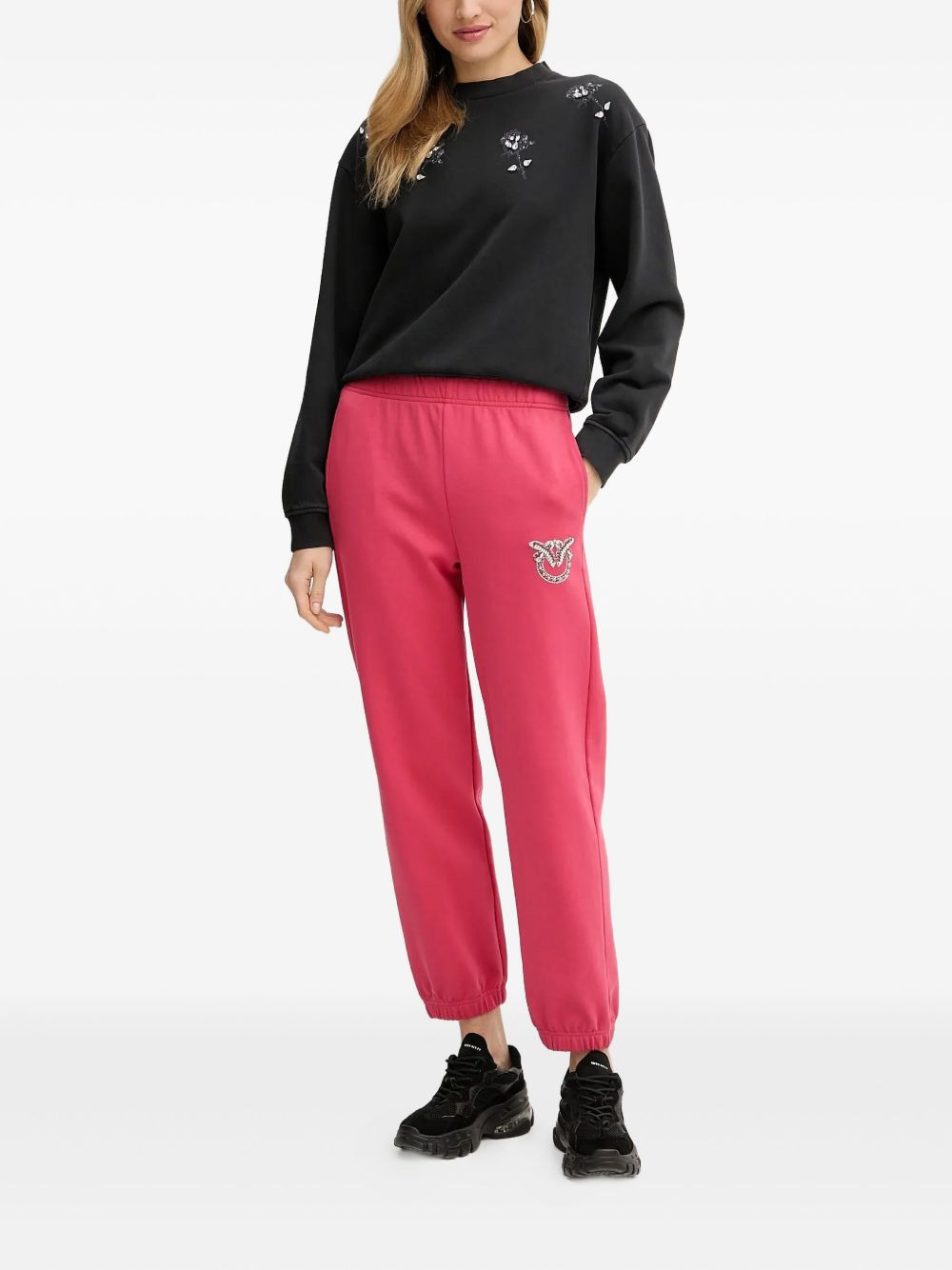 embellished cuffed track pants - 2