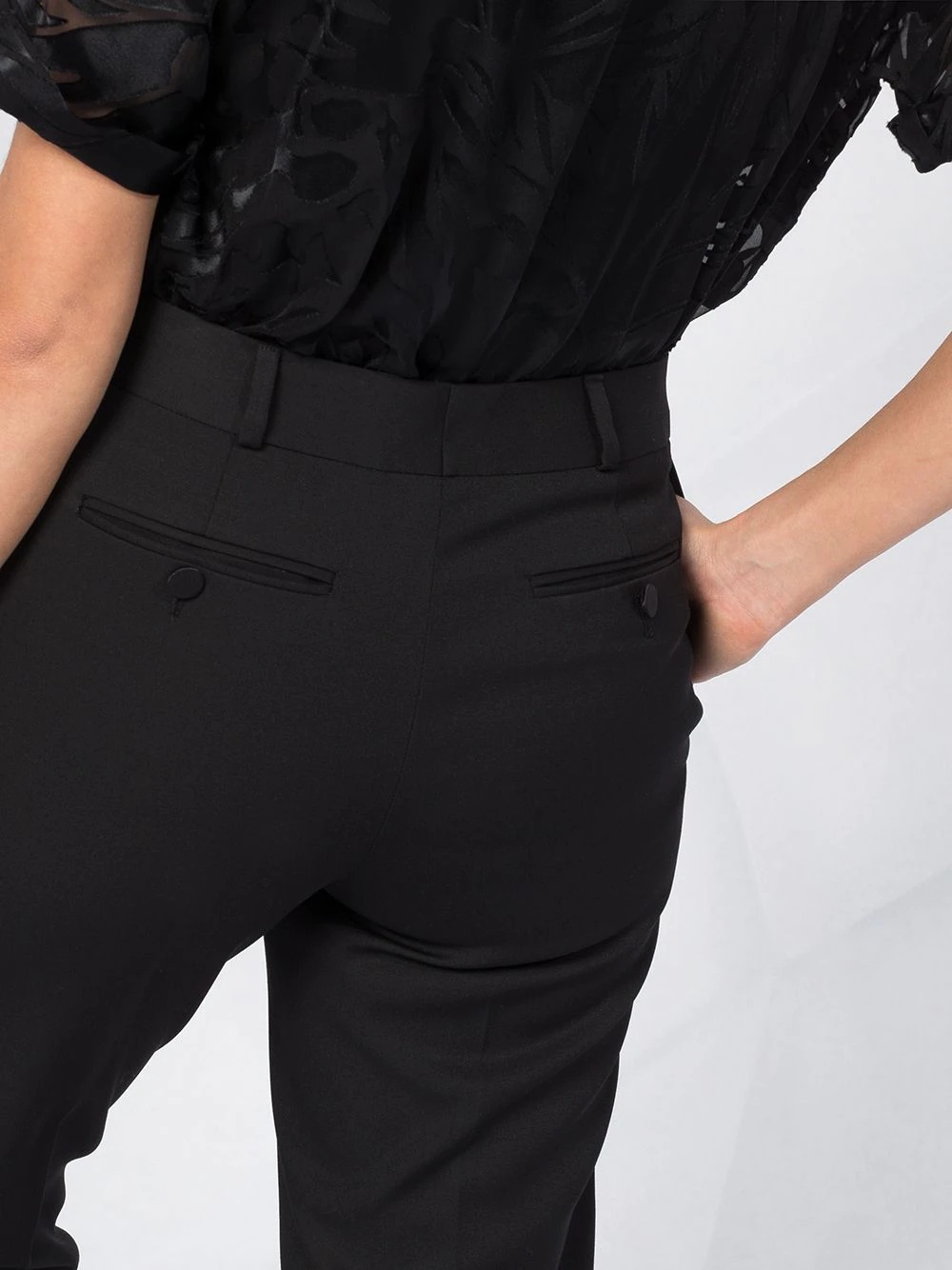 high-rise tailored trousers - 3