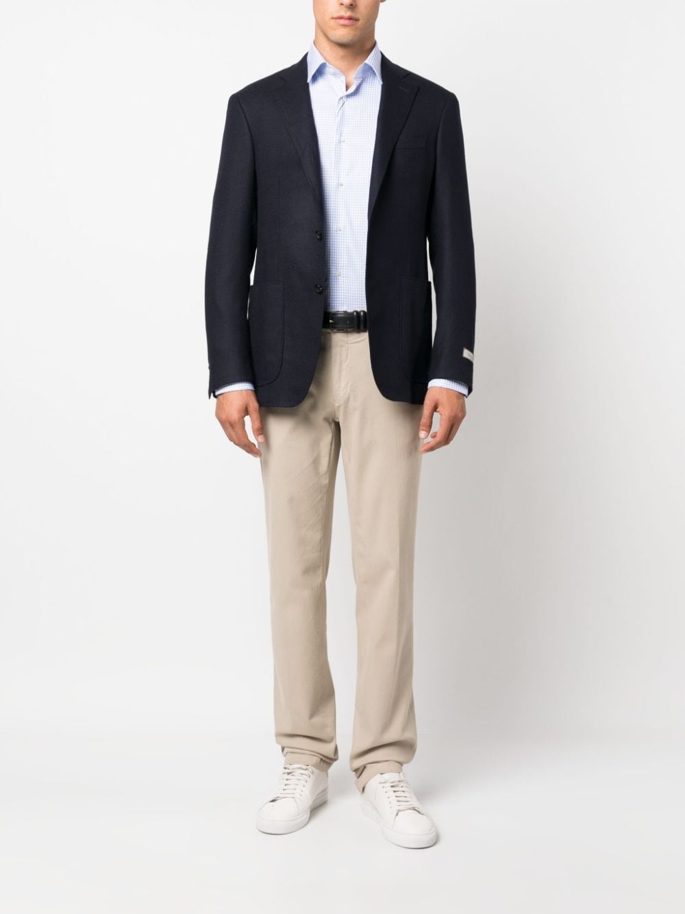 mid-rise cotton chino trousers - 2
