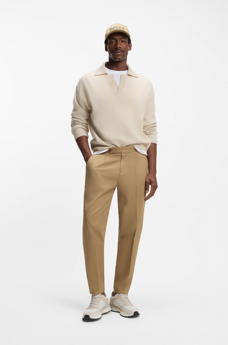 BOSS JOHNNY-COLLAR SWEATER IN VIRGIN WOOL outlook