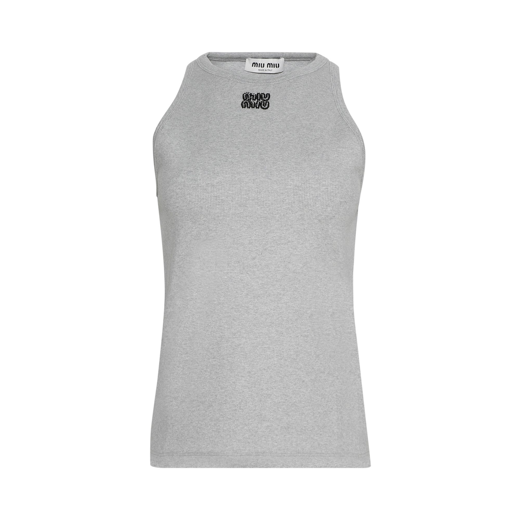 Miu Miu Logo Tank 'Grey' - 1