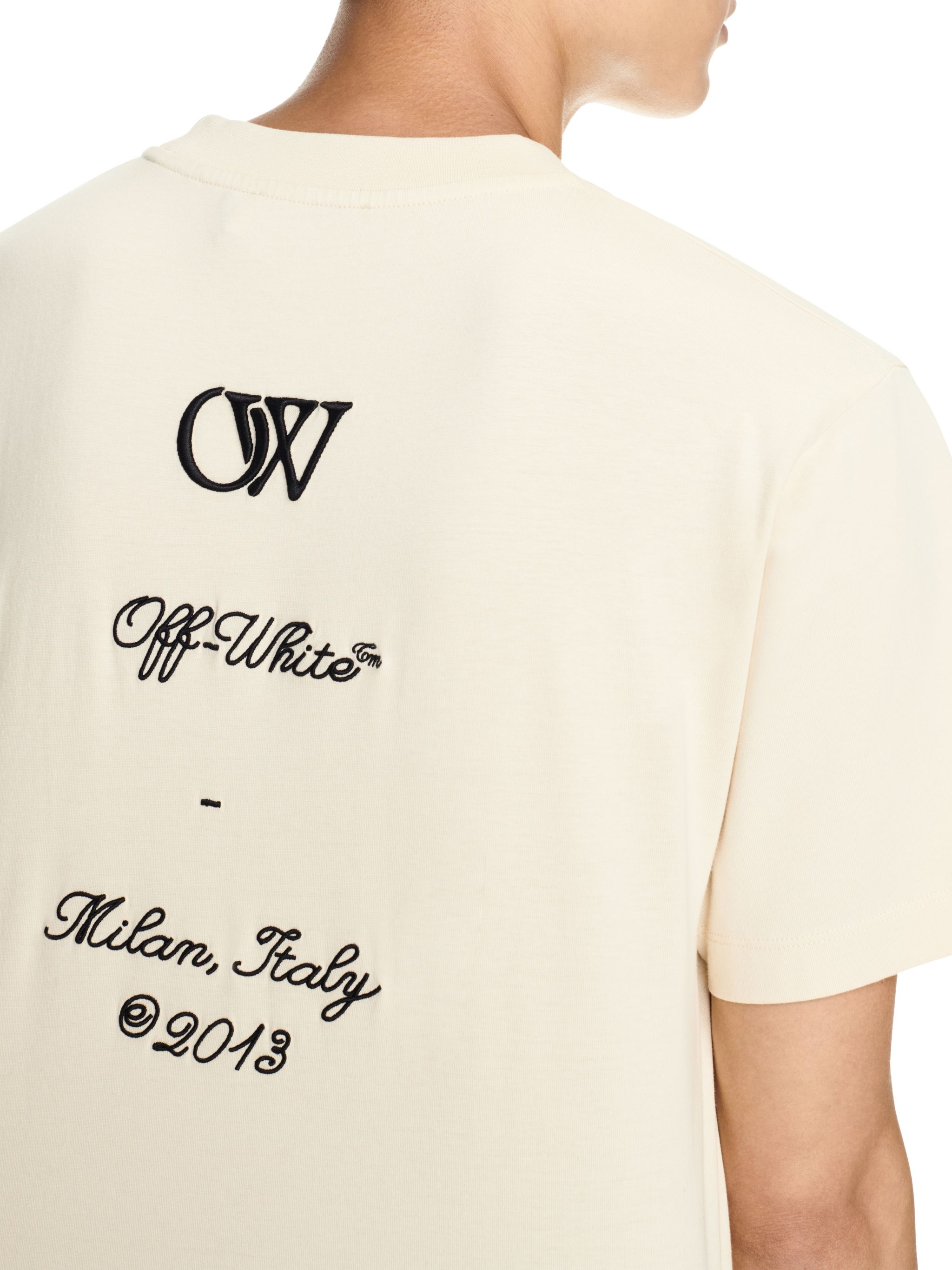 OFF-WHITE*ボヘミアンなルックス*23 ロゴ スリム S/s T シャツ Off-White 23 Logo Slim S/s Tee | REVERSIBLE