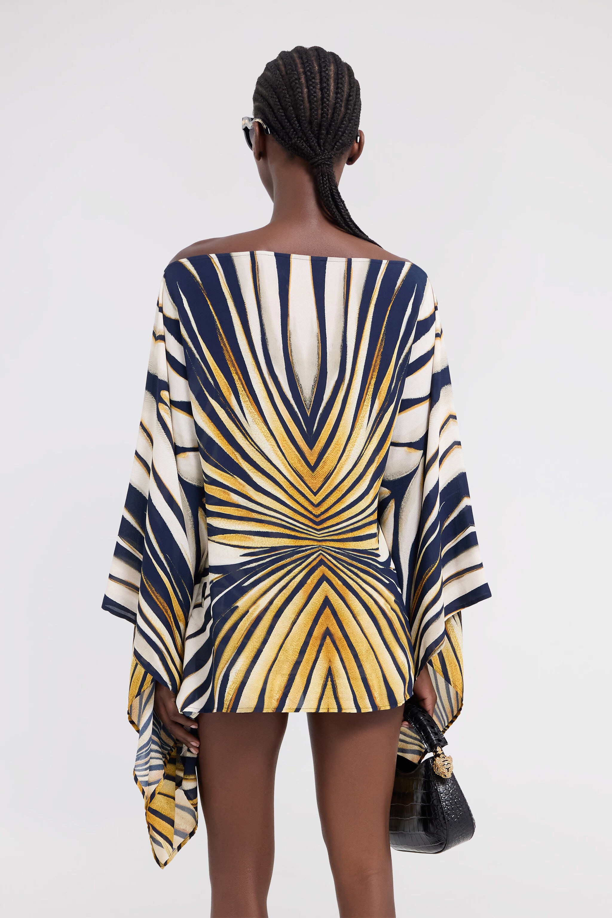 Ray Of Gold Print Kaftan - 4