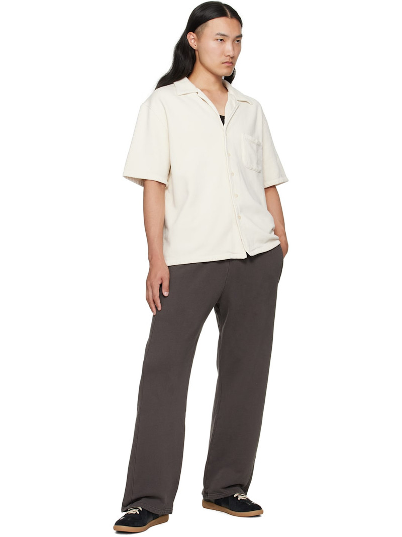 LES TIEN Gray Heavyweight Classic Sweatpants outlook