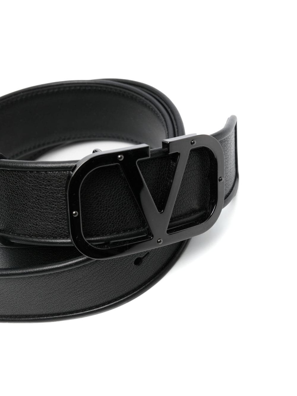 VLogo Type buckled belt - 2