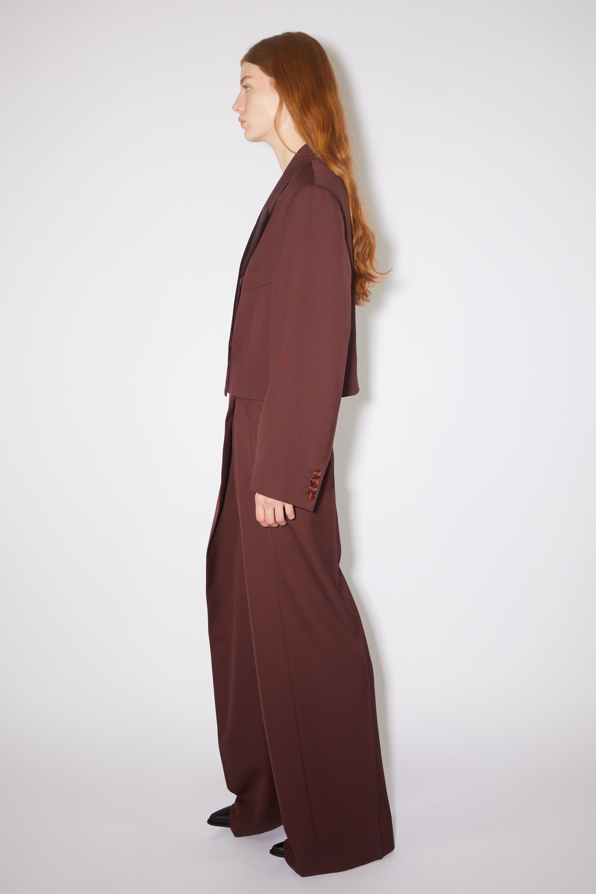 Double-breasted jacket - Aubergine purple - 4