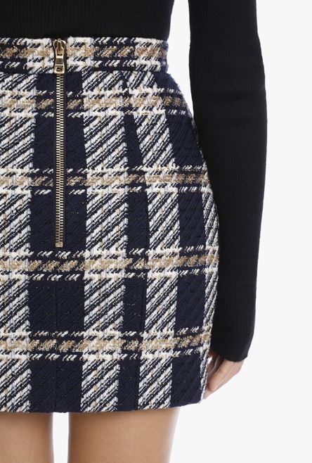 EXCLUSIVE - Short double-breasted tweed skirt - 8