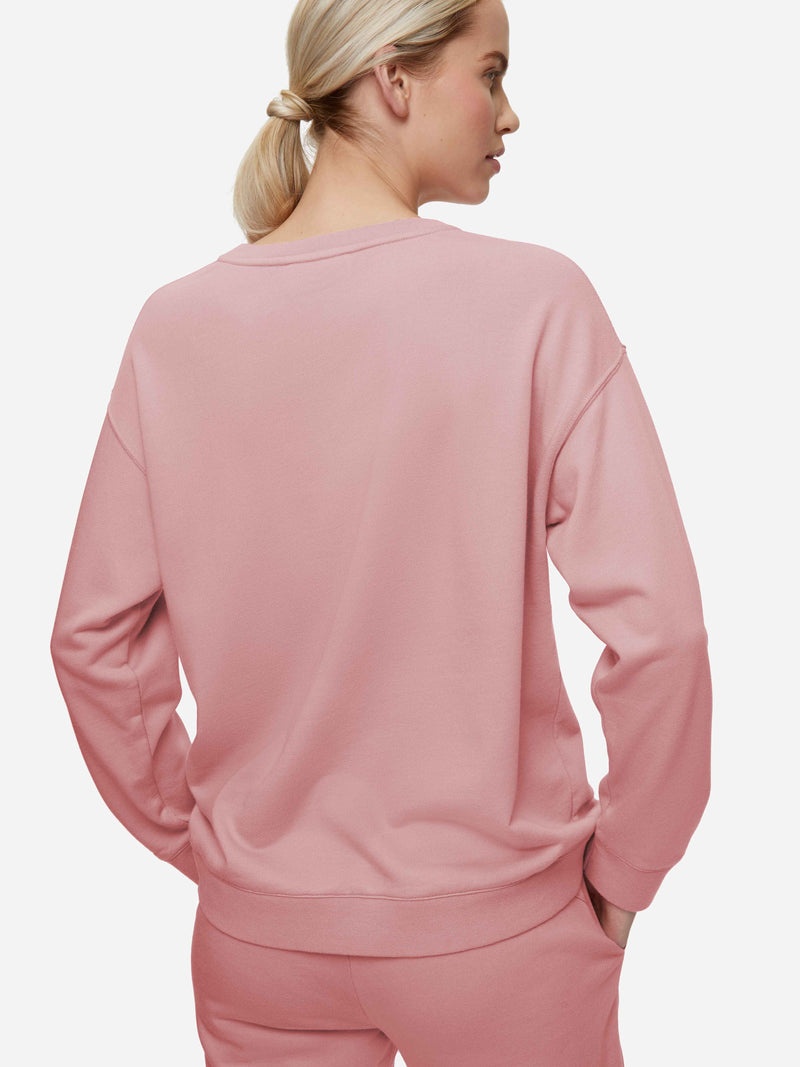 Women's Sweatshirt Quinn Cotton Modal Rose Pink - 5