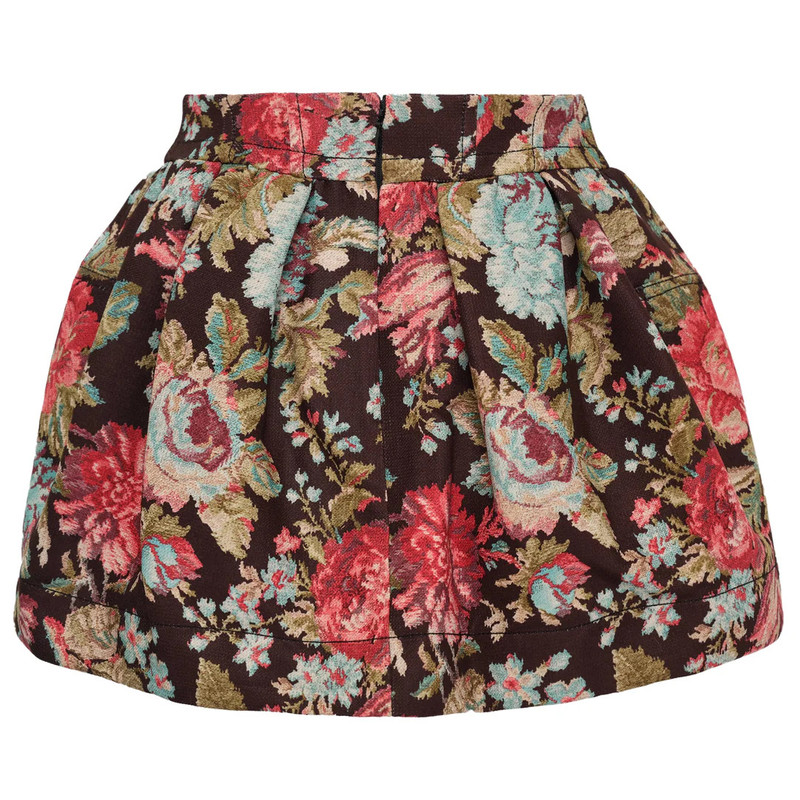 OPEN YY Mini Floral Wire Skirt outlook