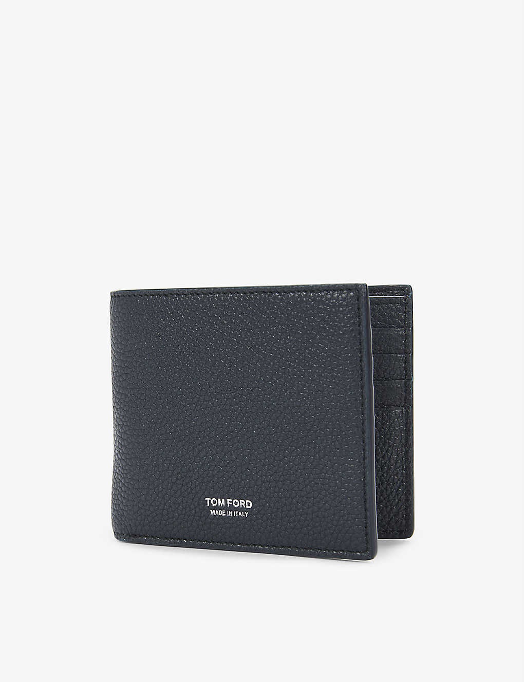 Grained leather wallet - 1