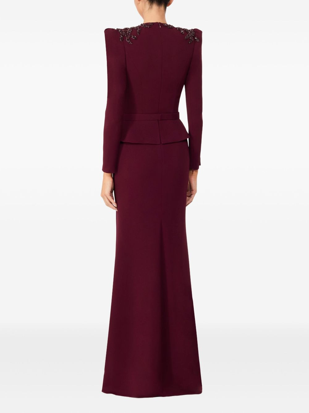 sequin-embellished V-neck maxi dress - 3