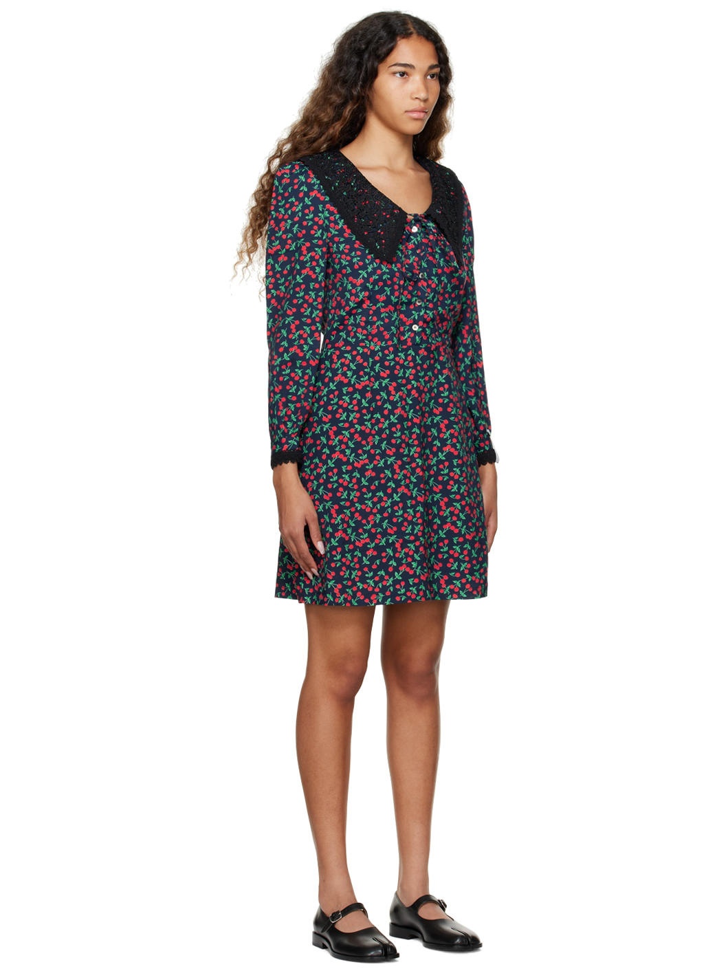 Navy Cherry Minidress - 2