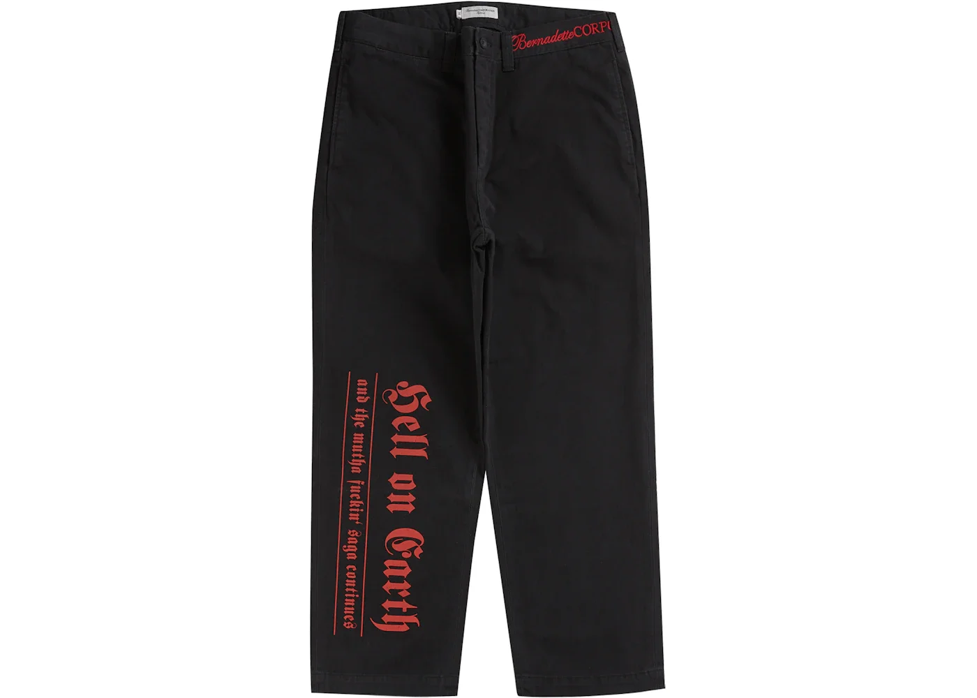 Supreme Bernadette Corporation Old English Chino Pant Black - 1