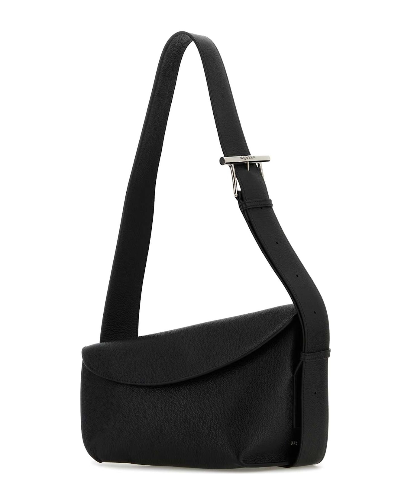 Black Large Sling T-bar Crossbody Bag - 2