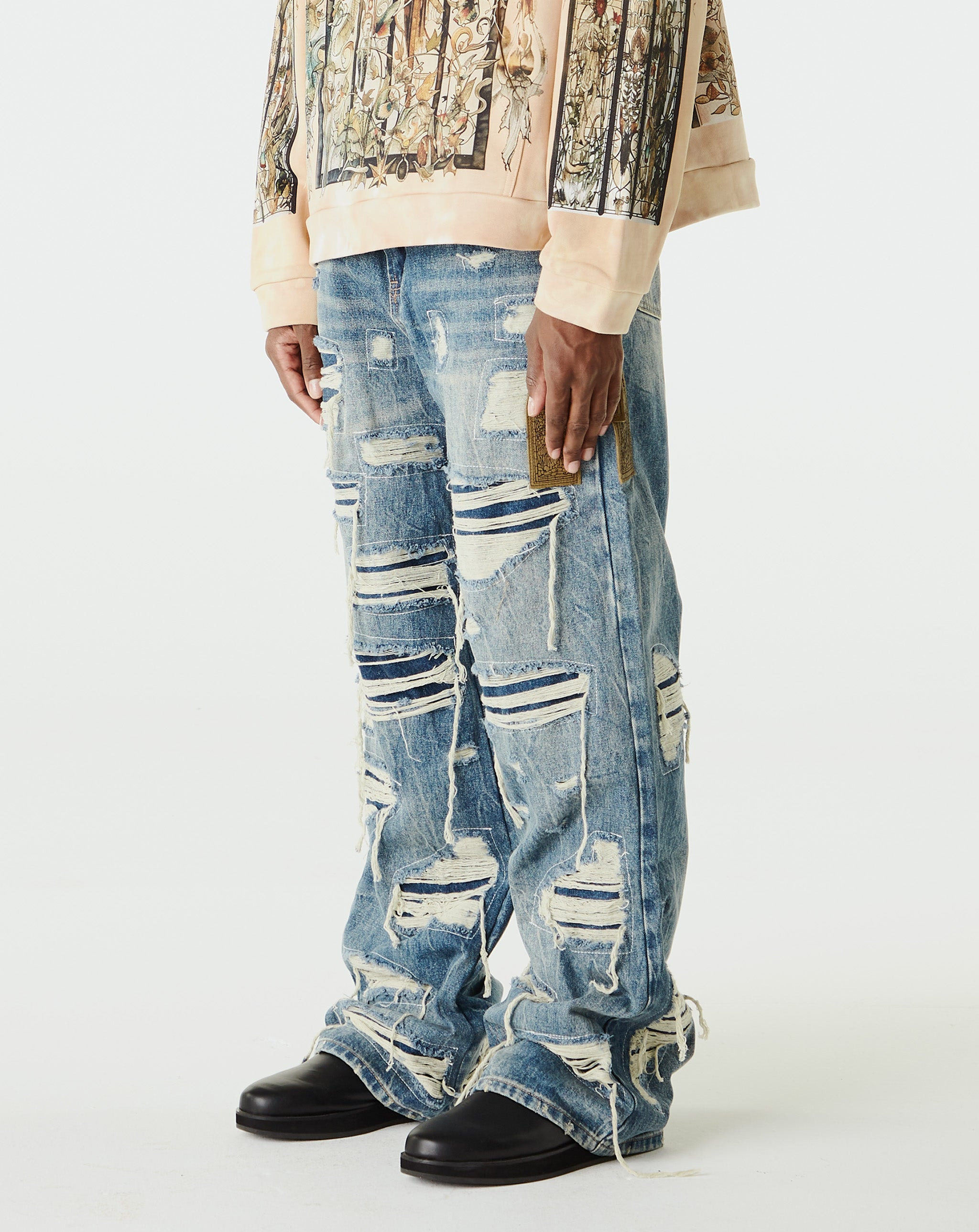 Side Patch Relaxation Denim - 3