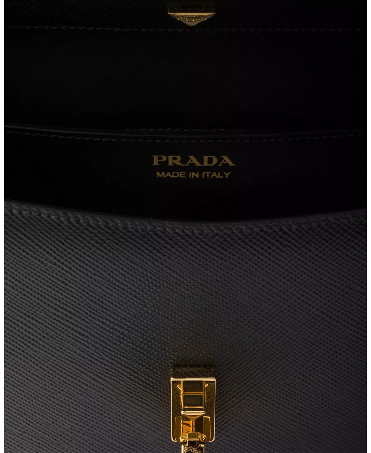 Saffiano Leather Flap Shoulder Bag - 2
