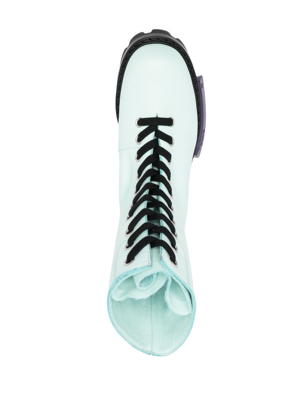 logo-print lace-up fastening boots - 4